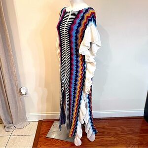 The “Moment” multi color duster sweater Sz XL